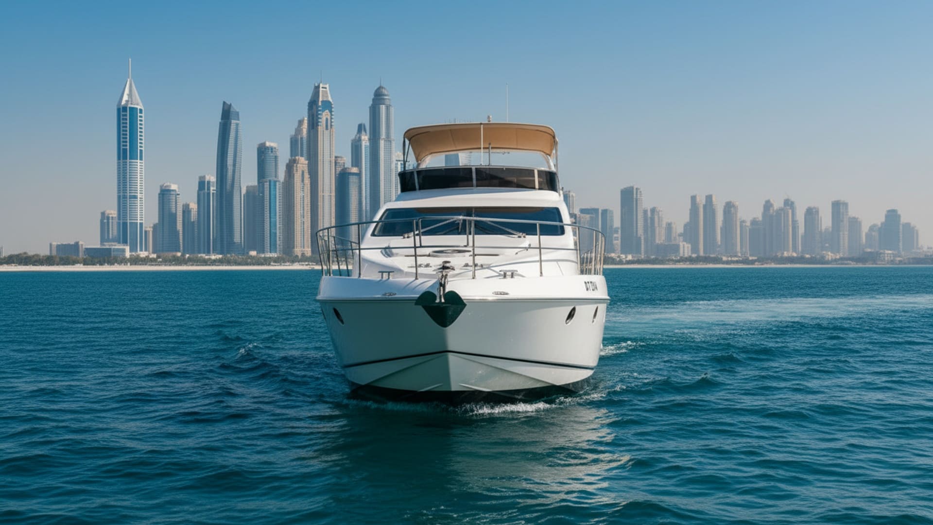 Просторная палуба Ocean Seeker 50 ft для отдыха и вечеринок