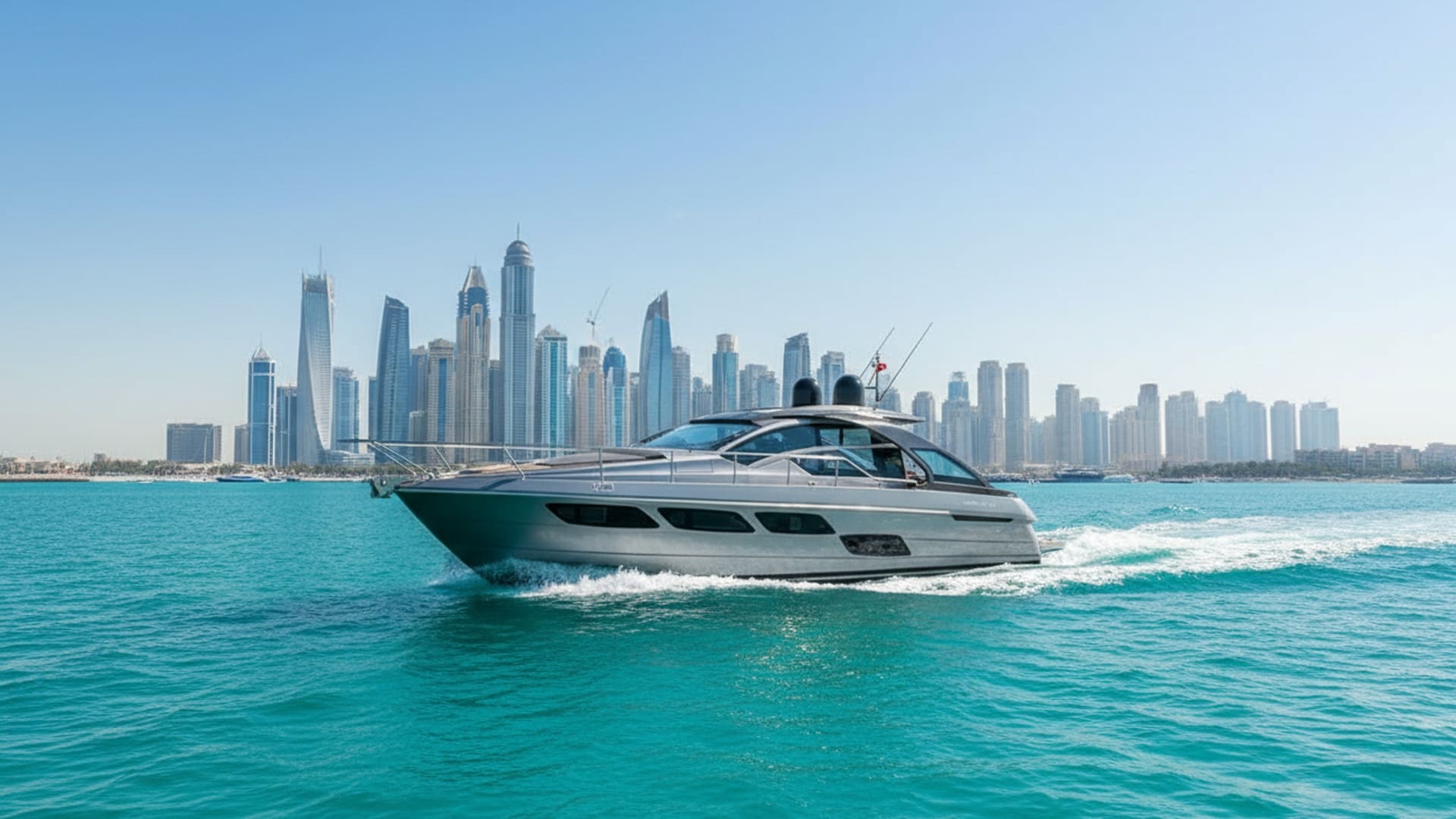 Роскошная яхта Horizon Explorer 52 ft в Дубай Марине