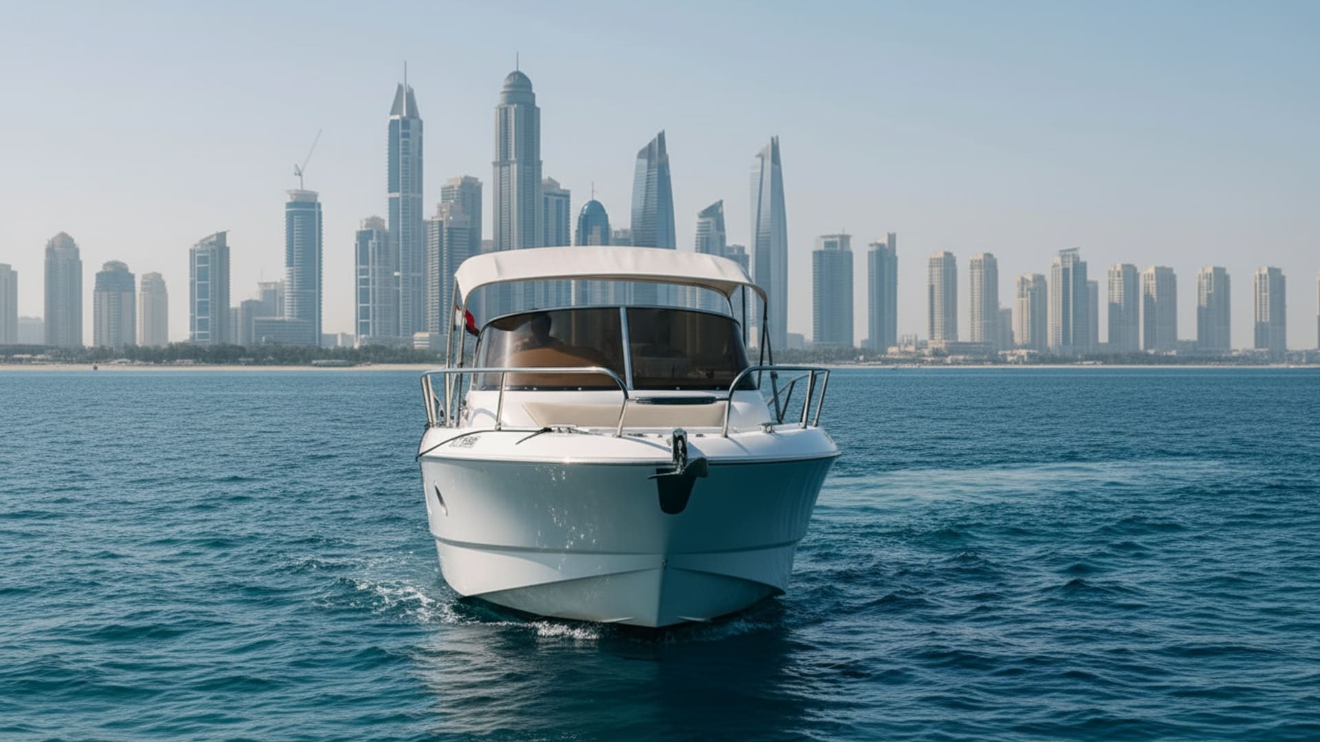 Просторная палуба Noble Ocean 30 ft для отдыха в Дубае